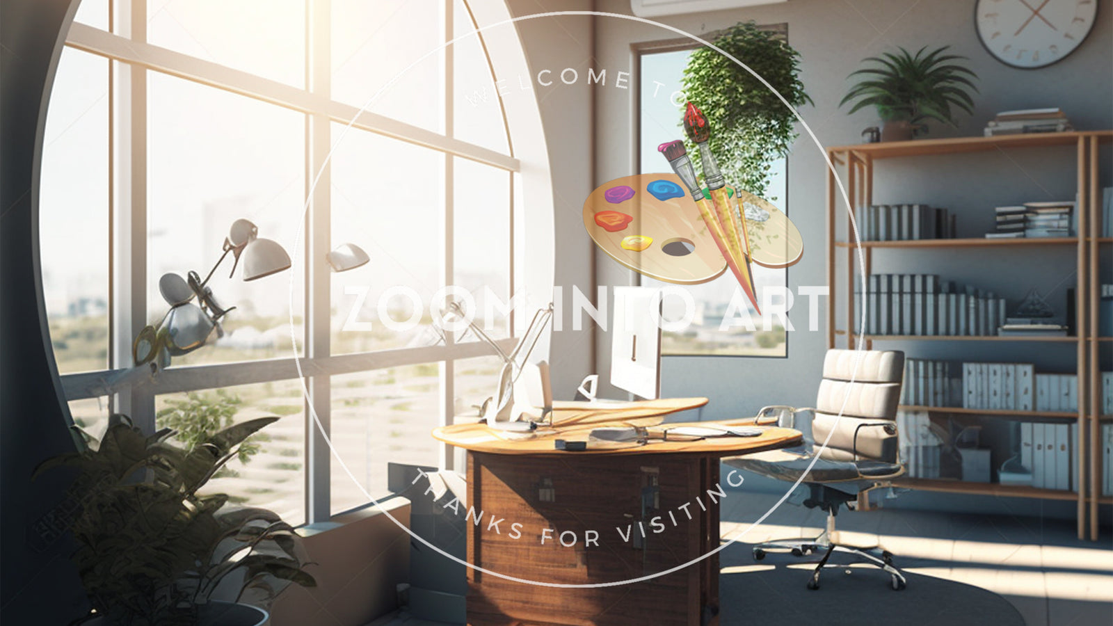 Afternoon Sunshine in Calm Office