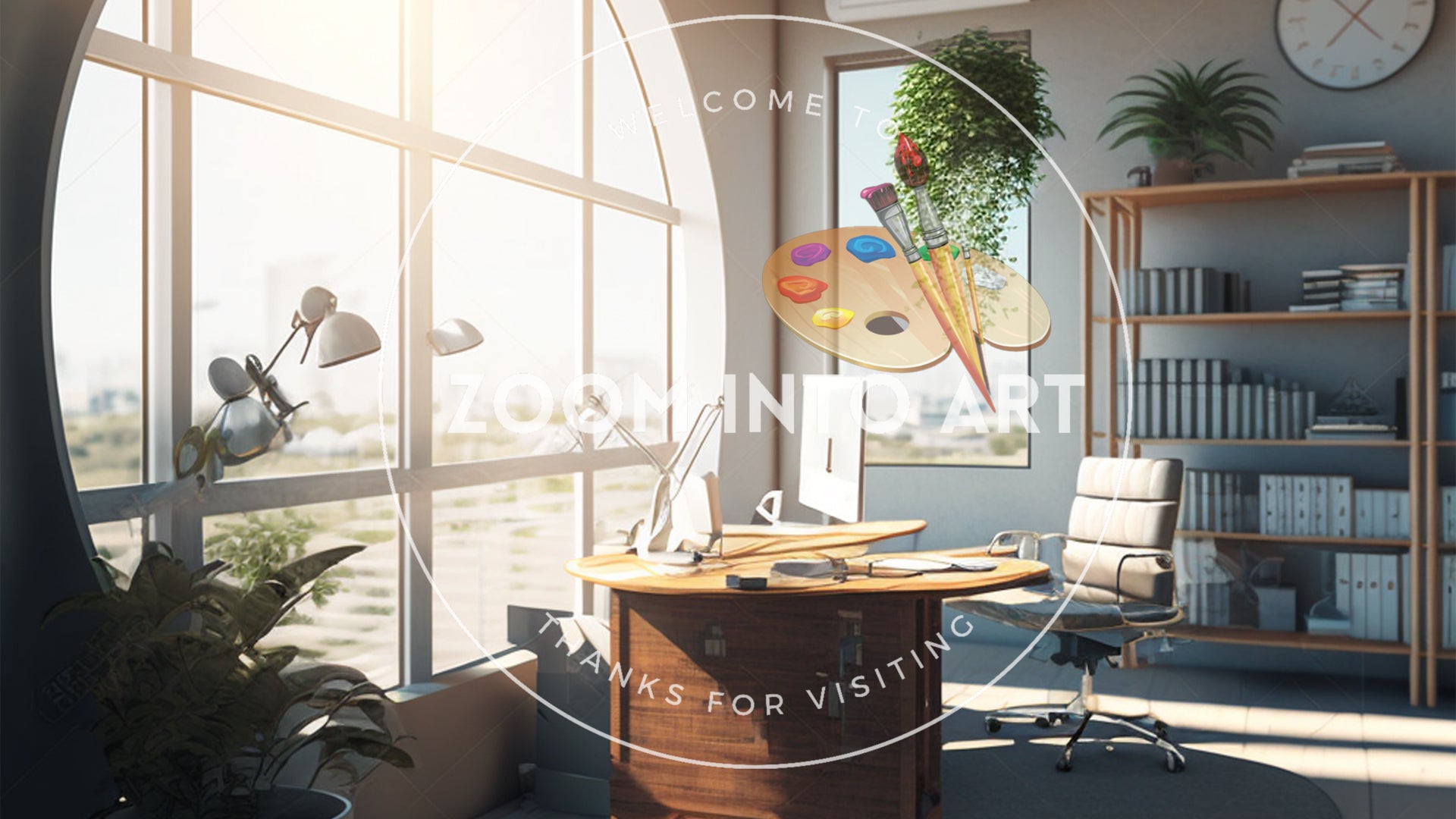Afternoon Sunshine in Calm Office