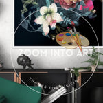 Poster with a Explosion of flowers and Colours
