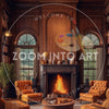 Mahogany Style Room with Feature Fireplace