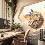 Sand Stone Style Office Space Cactus