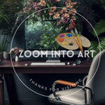 Surreal Home Office, Leather Wooden Chair and Elegant Table
