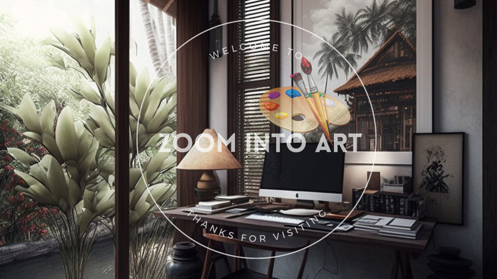 Minimalist Home Office in Bali Style