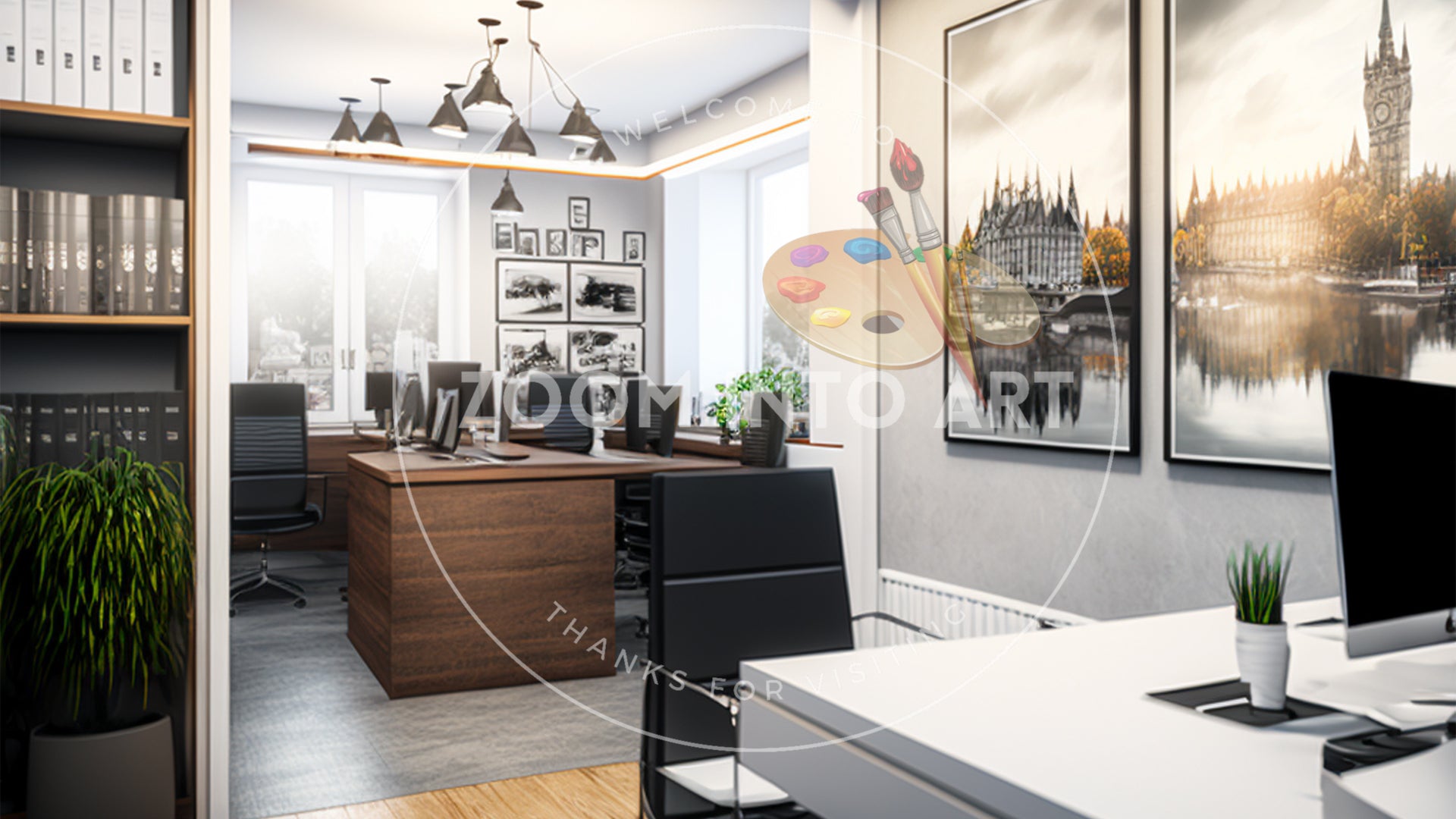 Staffing Agency in Prague Ultra Realistic Office