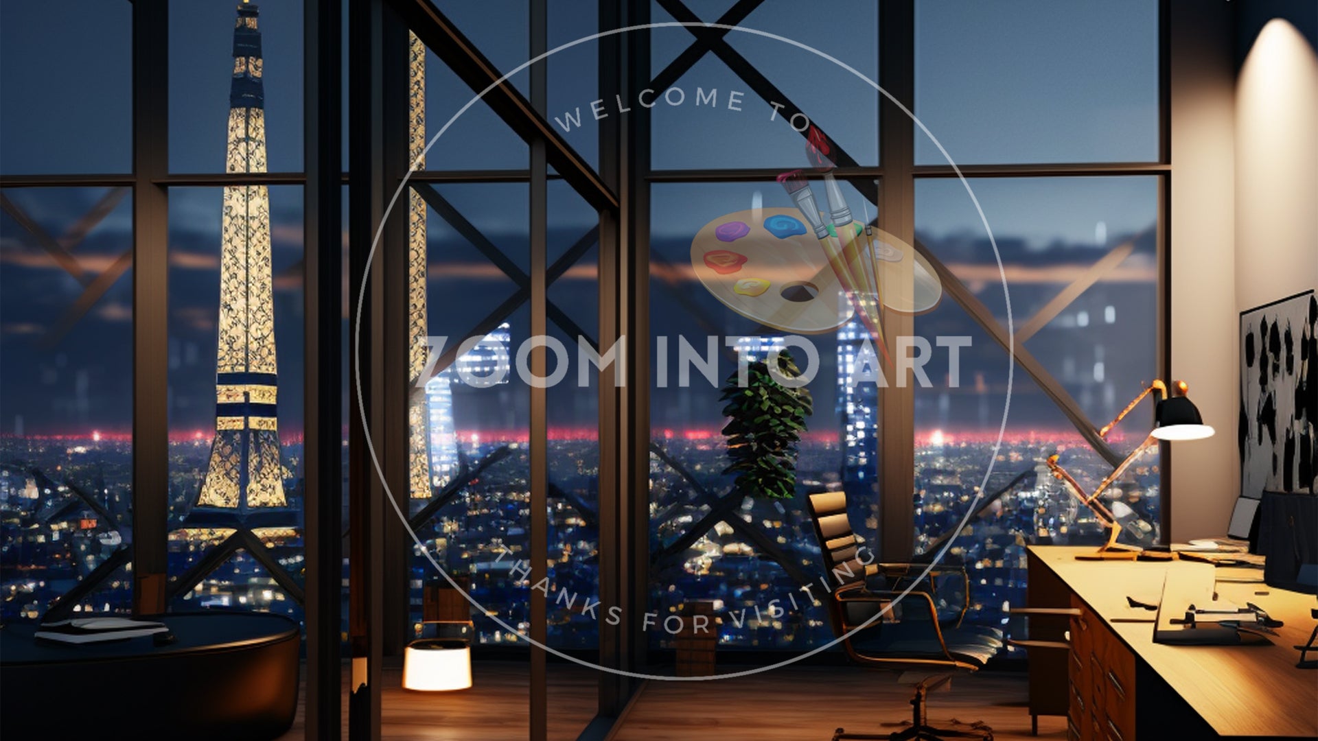 Office of a Fashion Agency in a Skyscraper