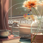Table by the Windowsill with a Pen and Notepad on the Table