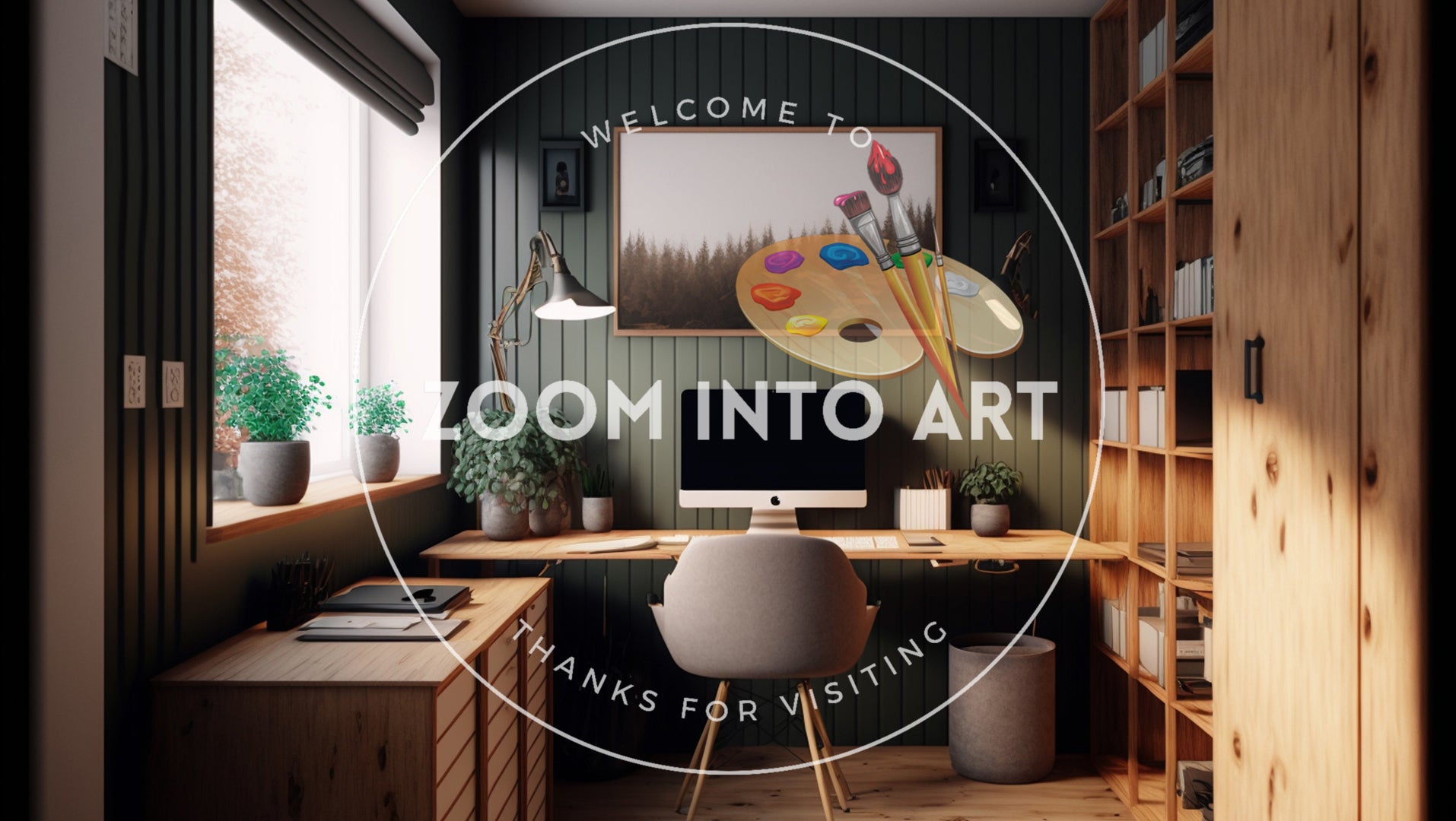 Office with Wooden Theme
