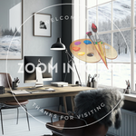 Winter Wall Art and Winter Office Theme
