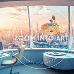 Large Panoramic Window View