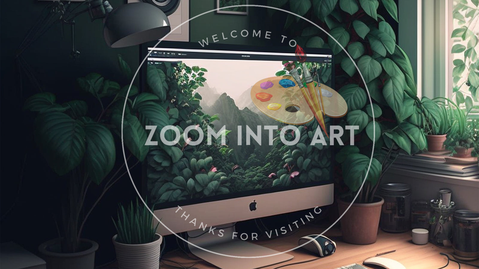Design Studio with lots of Greenery