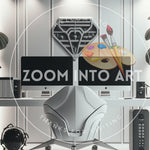 Modern Crypto Futuristic White Office