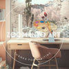 Home Study Room with Peach Colour Theme