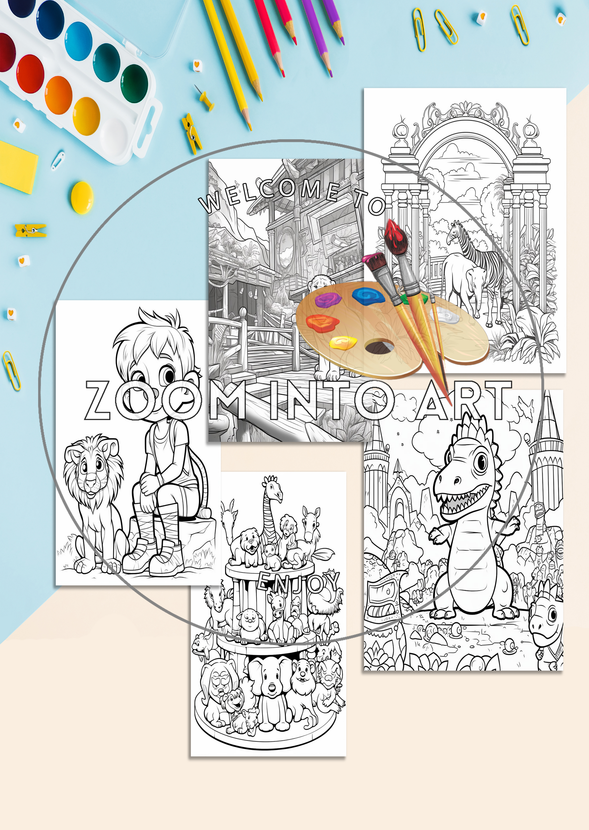 Coloring Zoo 🐘🦁🦓
