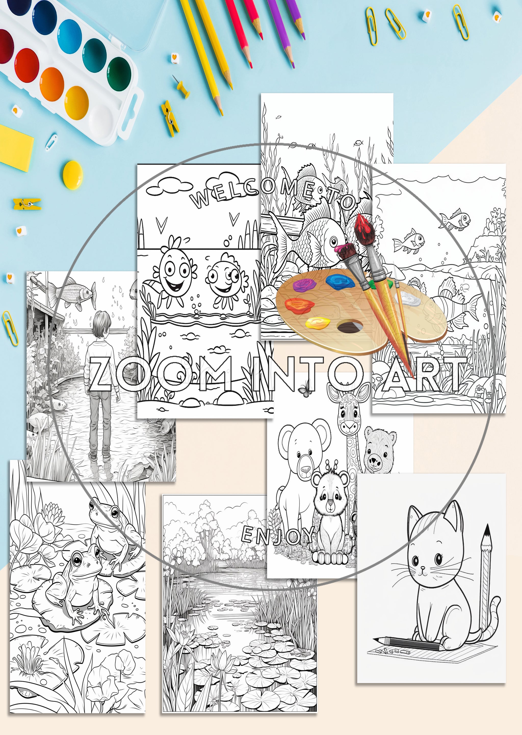 Printable Animal Coloring Pages for Kids & Adults 🧸