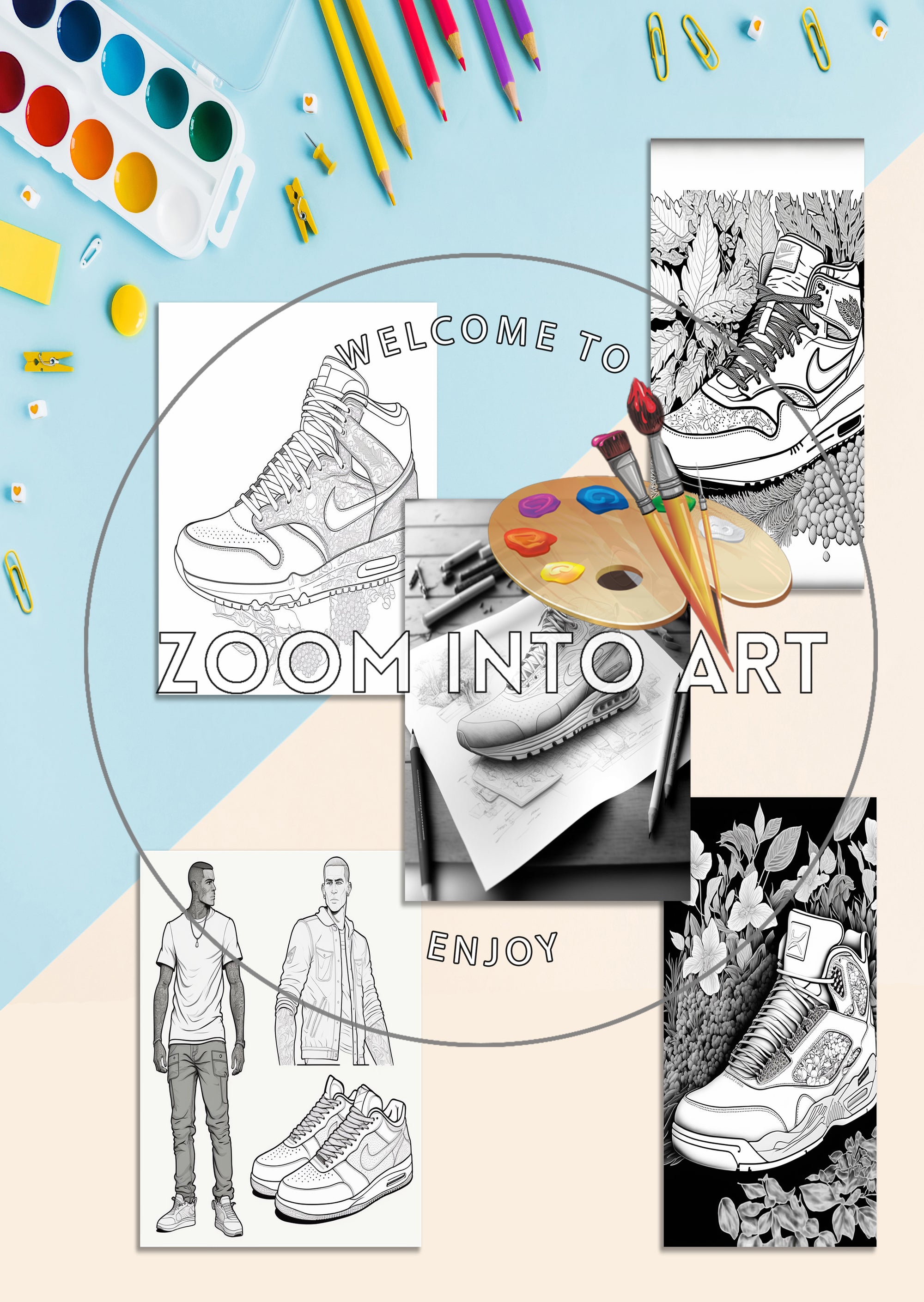 Step Into Creativity with These Sneakers 🖍️👟