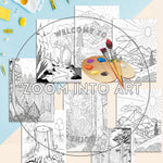 Whispers of the Wild: Forest & Countryside Coloring Pages