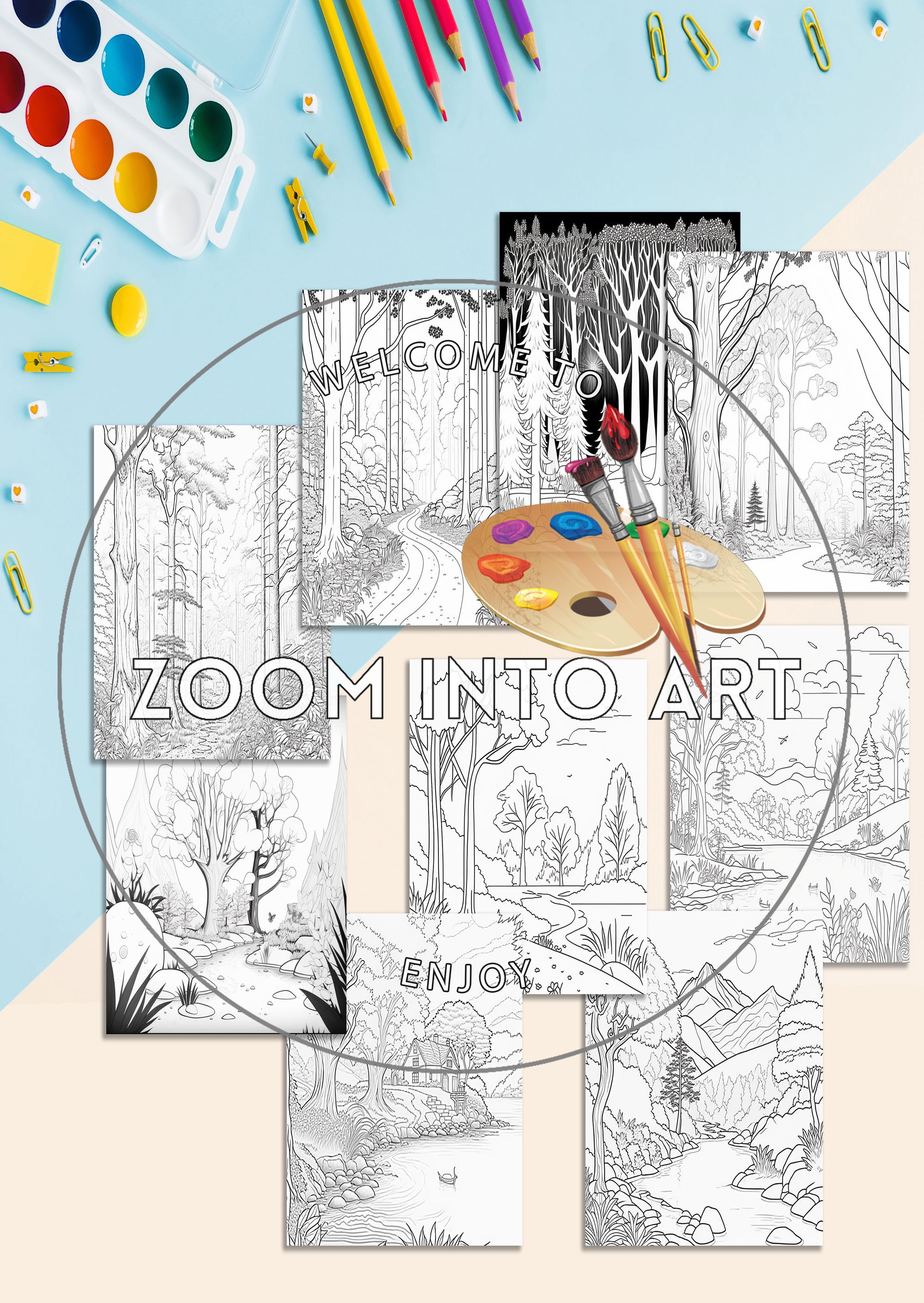 Color the Countryside & Woods