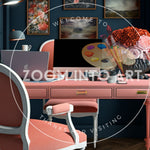 Office Room with Books