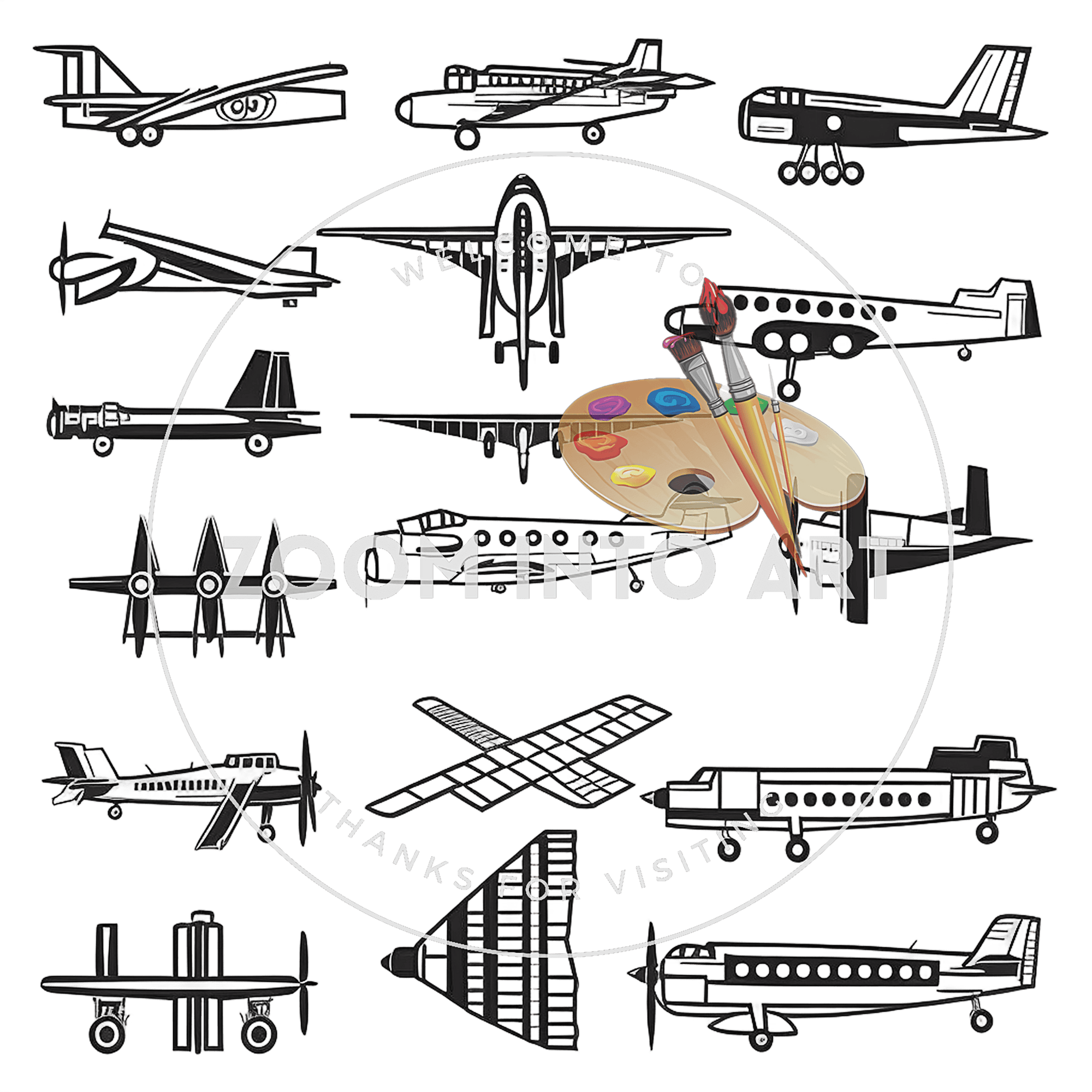 Transport PNG Bundle – 299 Cars, Planes, Bikes & More