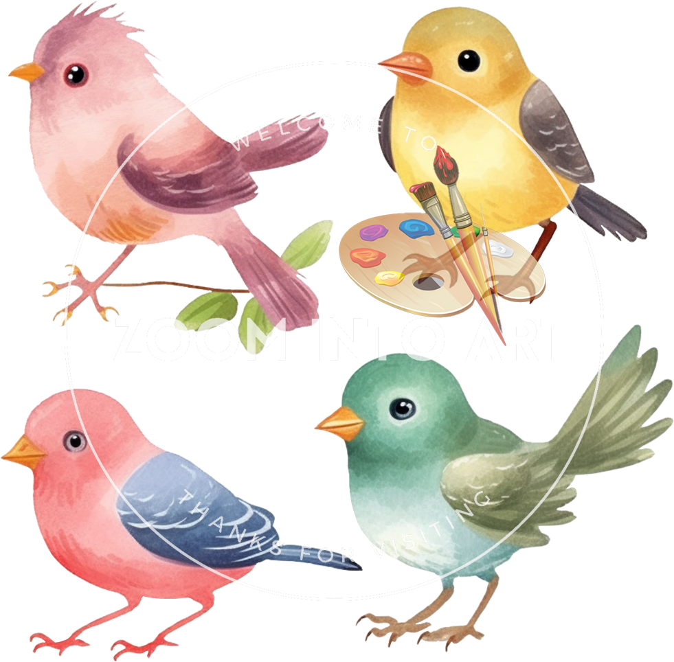 35 Bird PNGs – High-Resolution Bird Illustrations for Printing