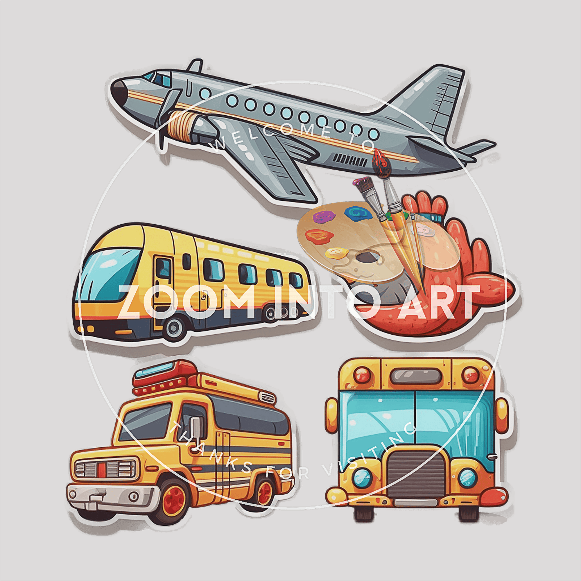 Transport PNG Bundle – 299 Cars, Planes, Bikes & More