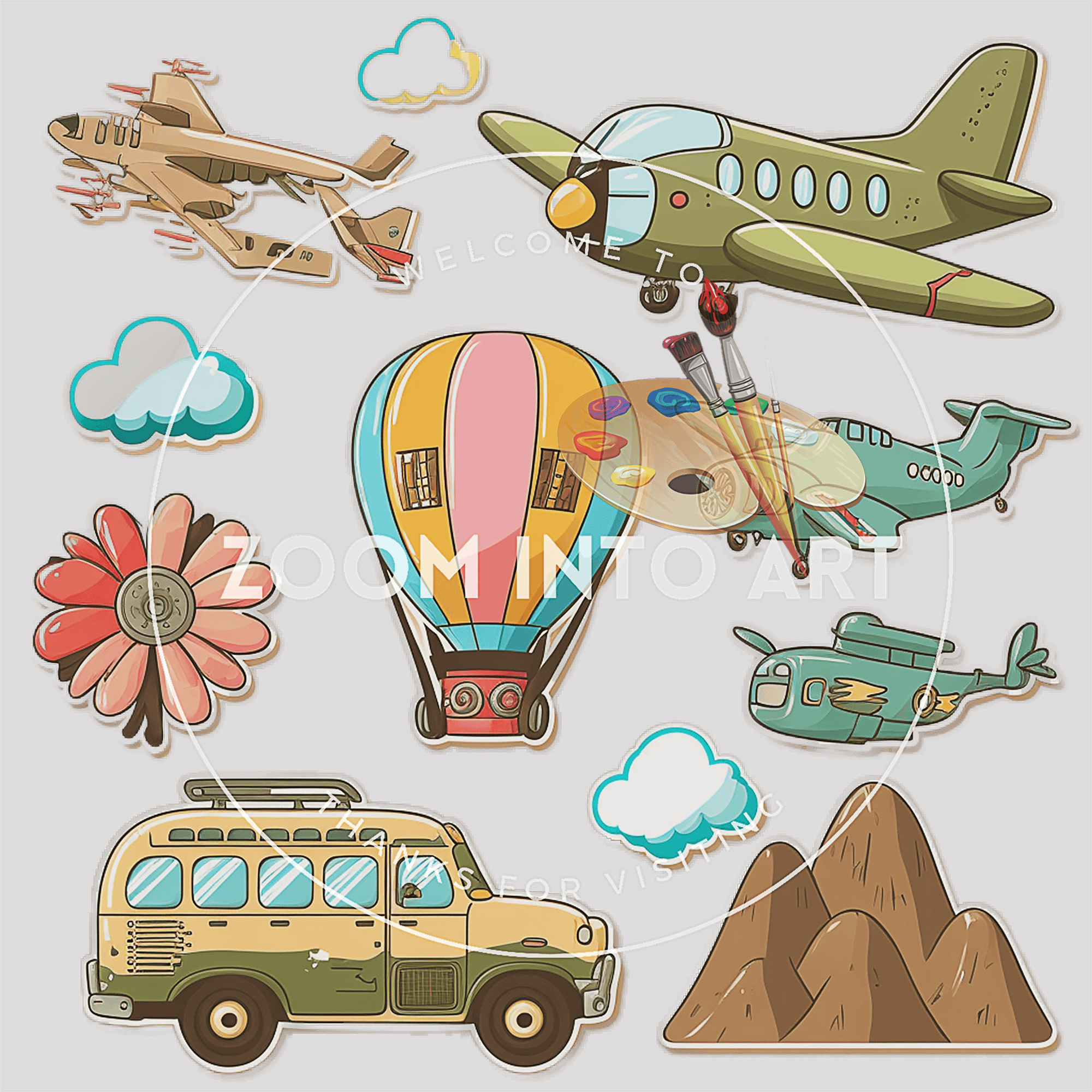 Transport PNG Bundle – 299 Cars, Planes, Bikes & More