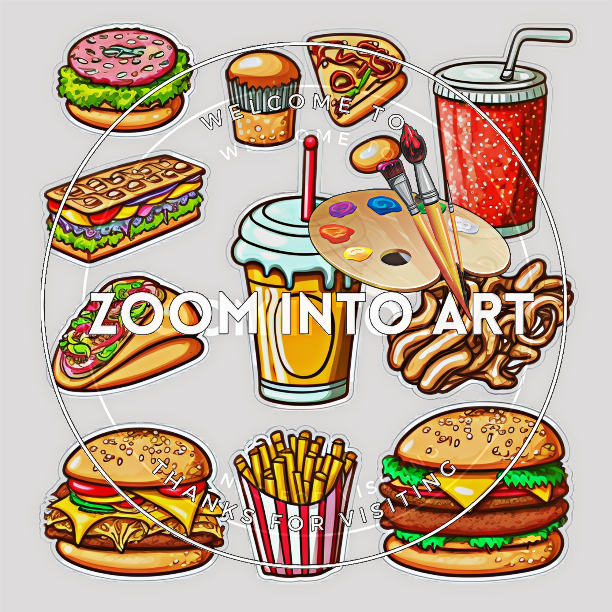 69 Hand-Drawn Food & Drink PNG Clipart – Includes Monochrome Sketch Bundle for Cafe Menus & Digital Projects