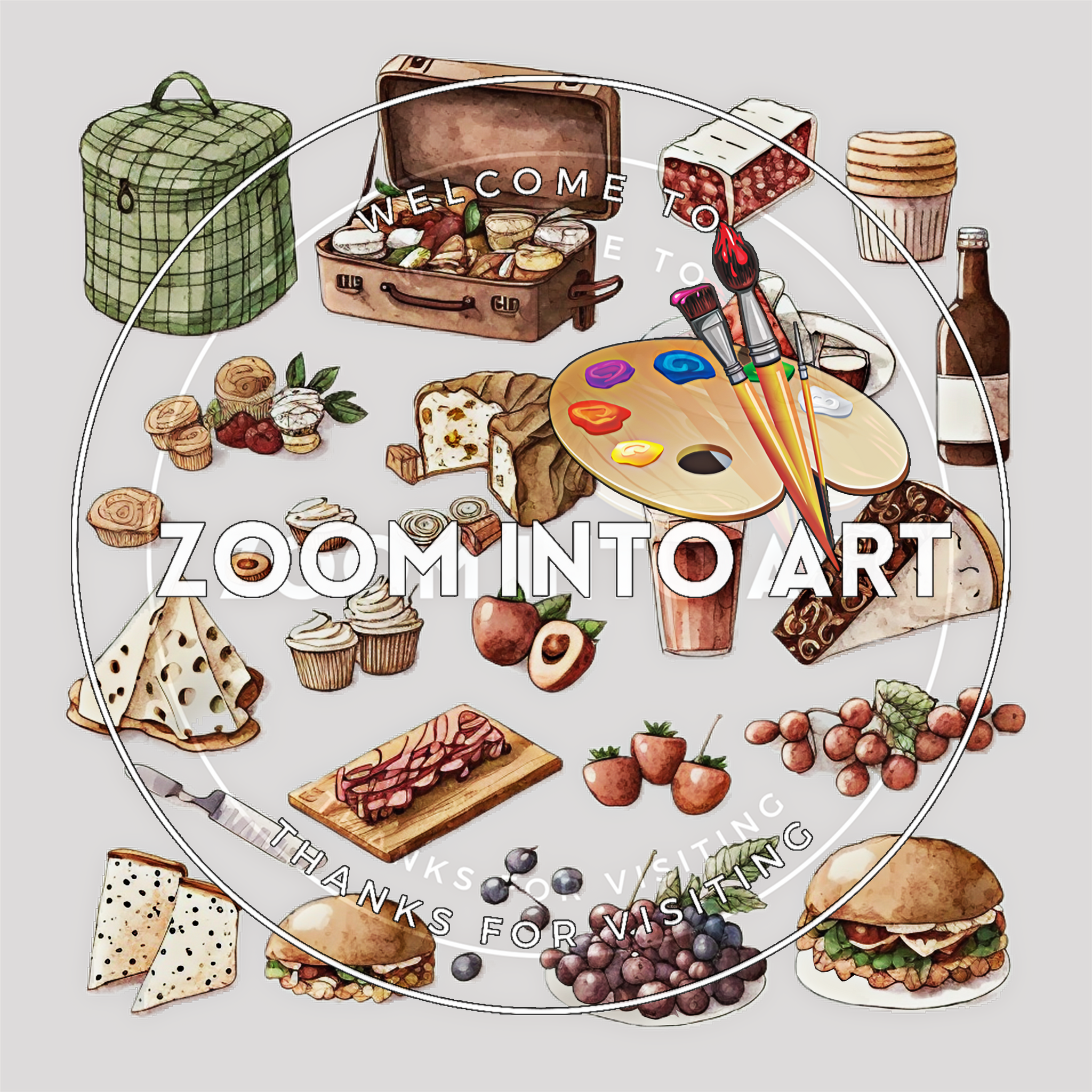 69 Hand-Drawn Food & Drink PNG Clipart – Includes Monochrome Sketch Bundle for Cafe Menus & Digital Projects