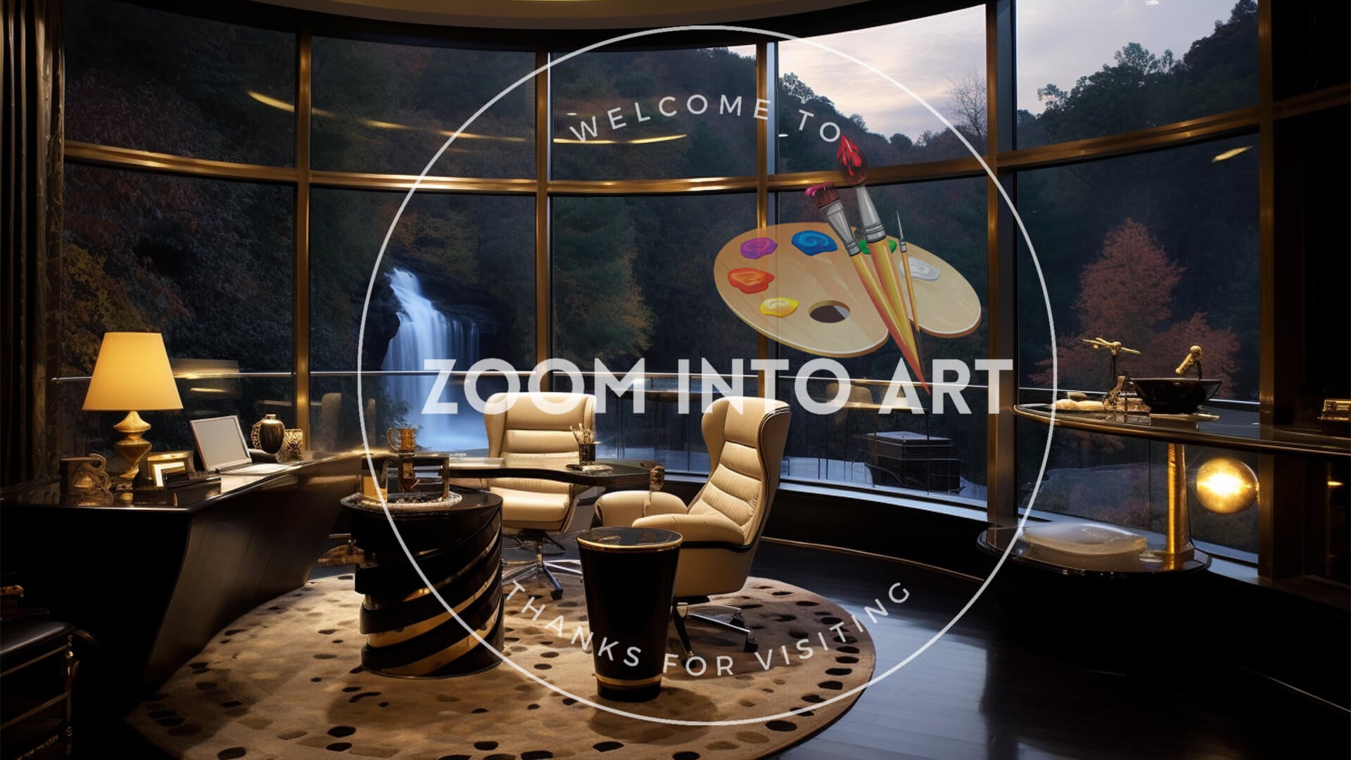 Luxury Office with view of The Tian Shan Mountains