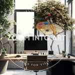 Plants Galore in the Japanese Theme Office