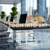 Dazzling Luxury Cinematic Office with Flowing Water