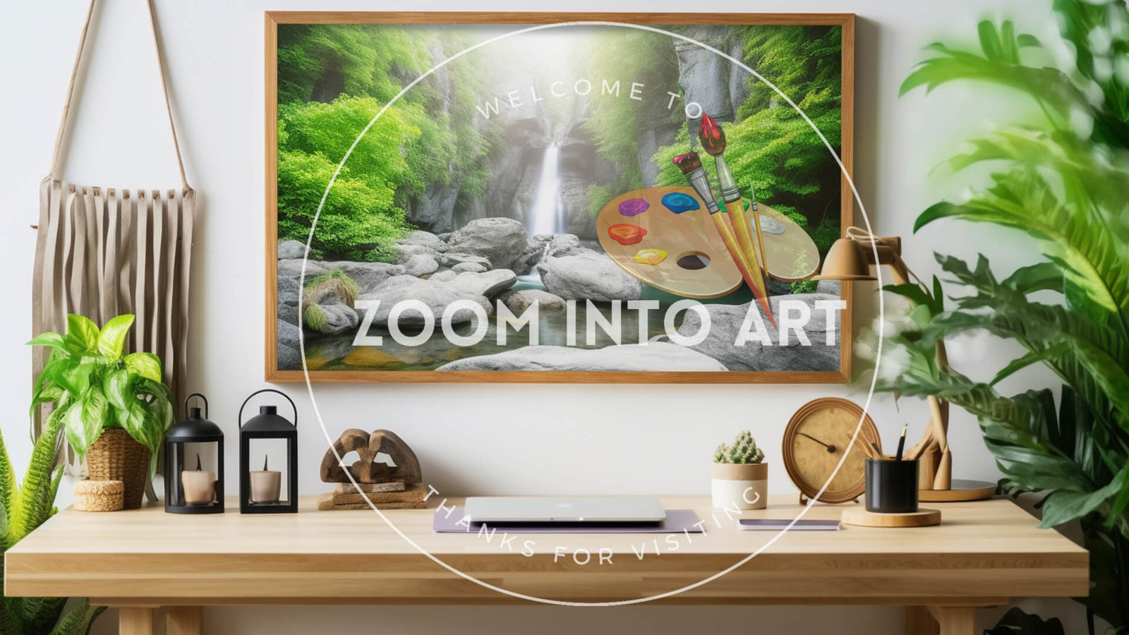 Blend of Nature and Art in Home Setup
