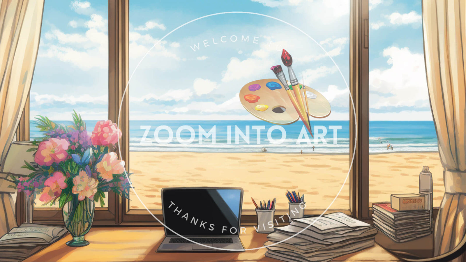Cartoony Beach Office