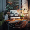 Cozy Desktop Office with Plants and Creative Picture