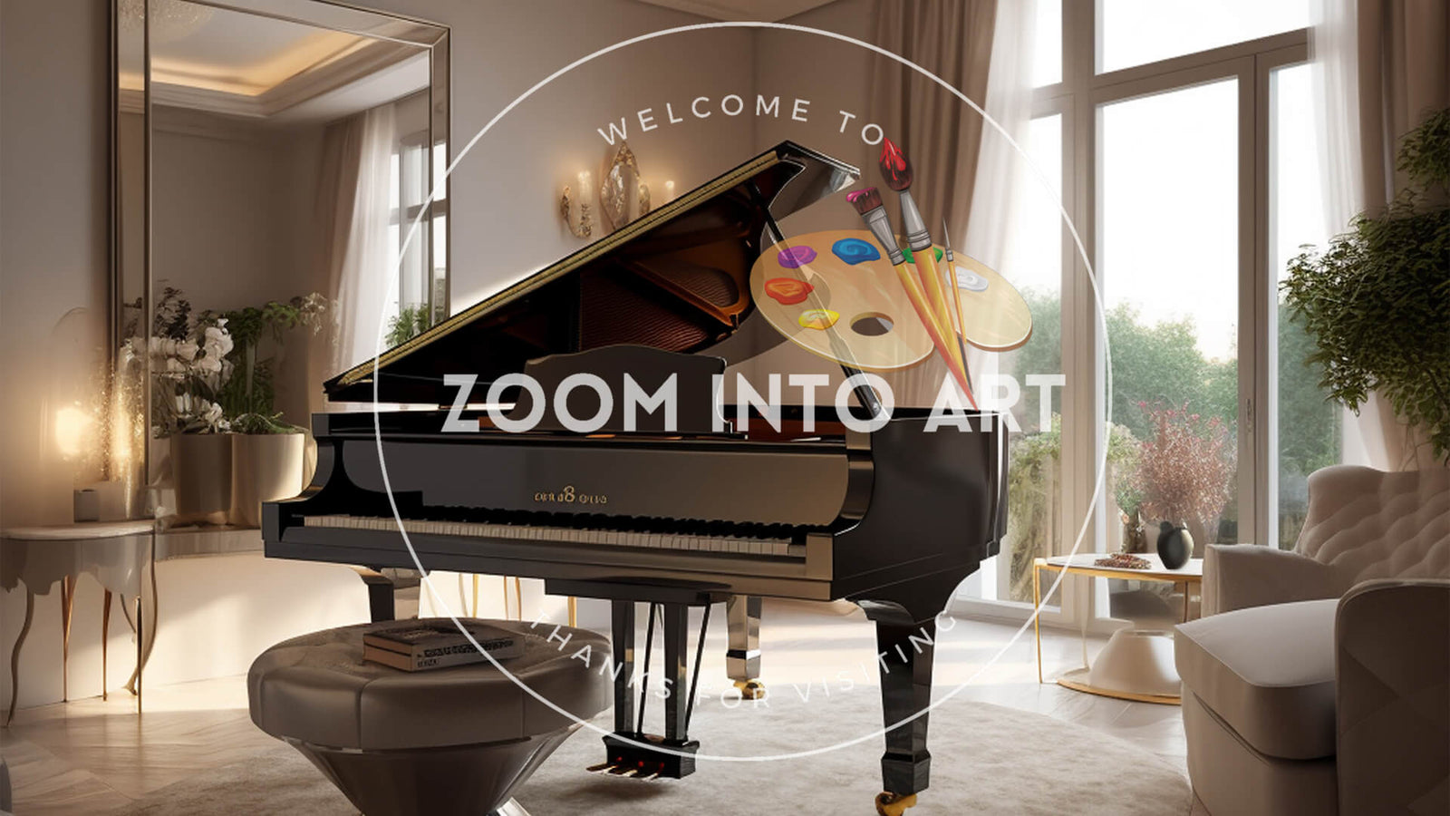 Luxury Piano Corner with Elegant Lighting
