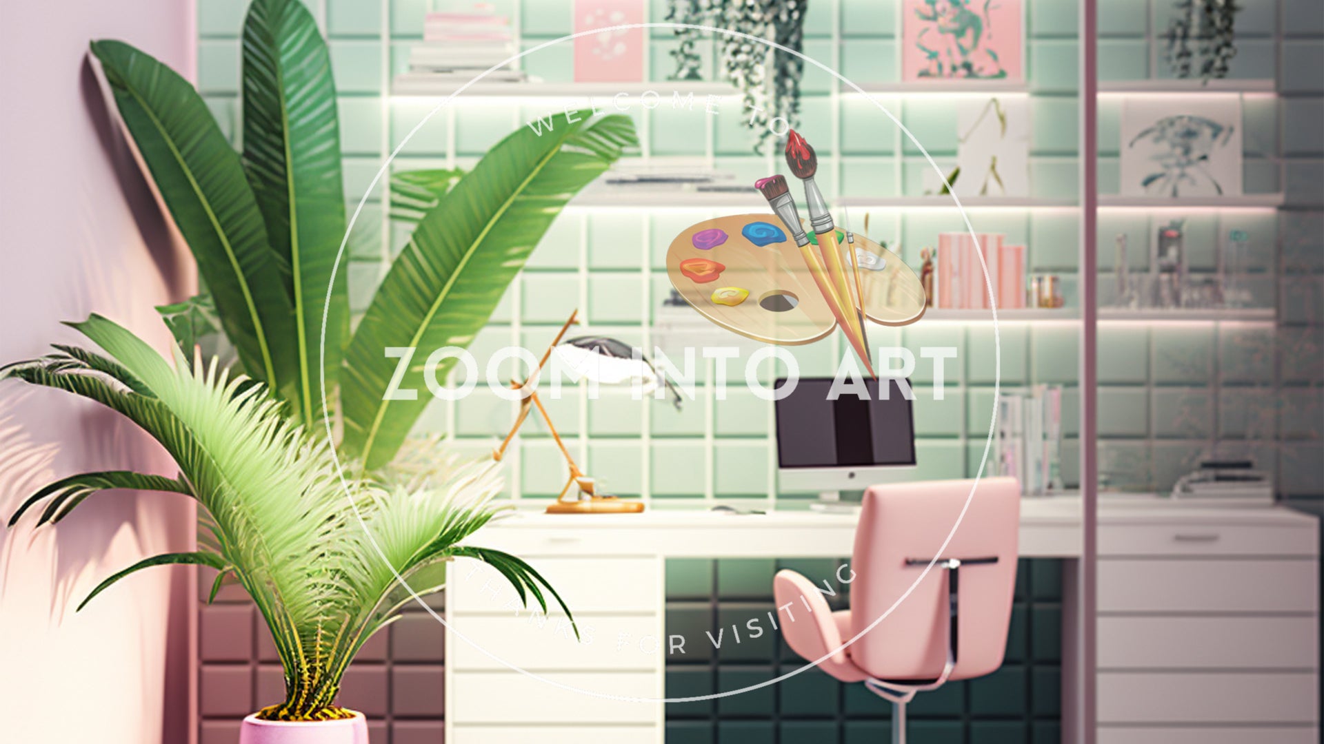 Little Office Tropical Deco Design