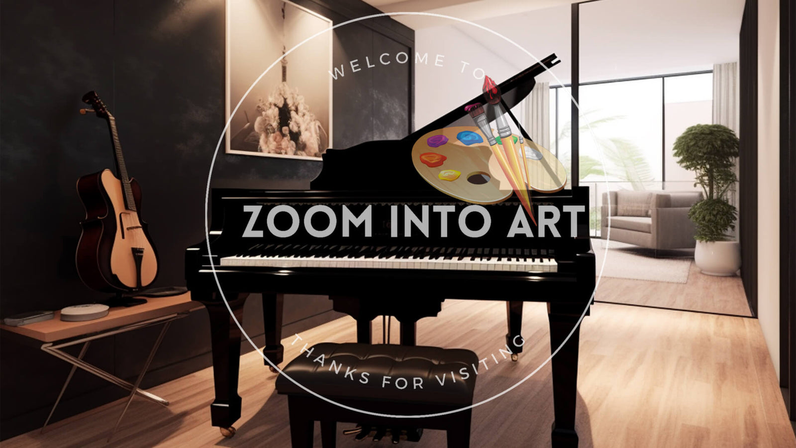 Piano and Guitar in Modern High Rise
