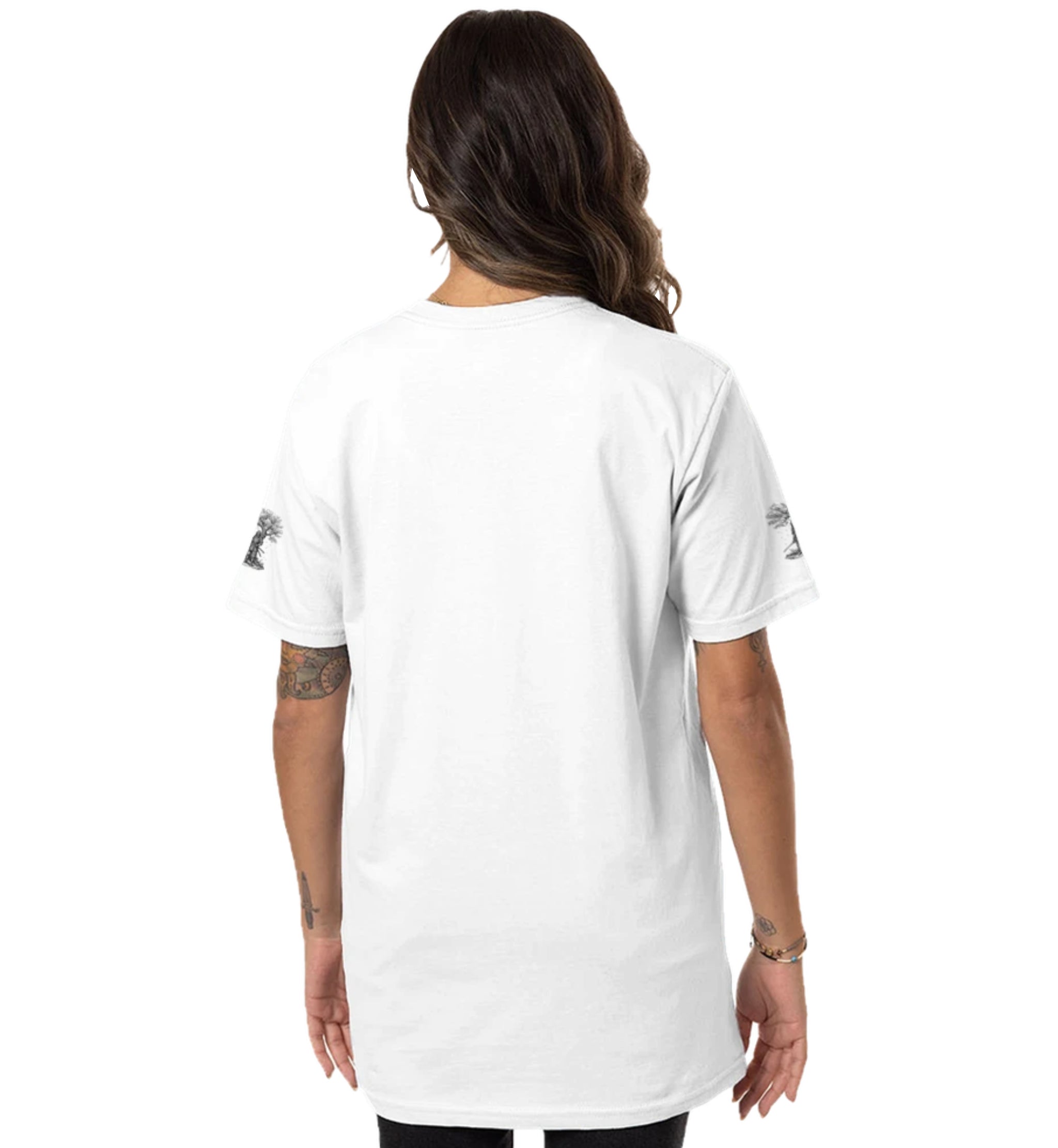 Samurai Under Blossoms Japanese Warrior Graphic T-Shirt