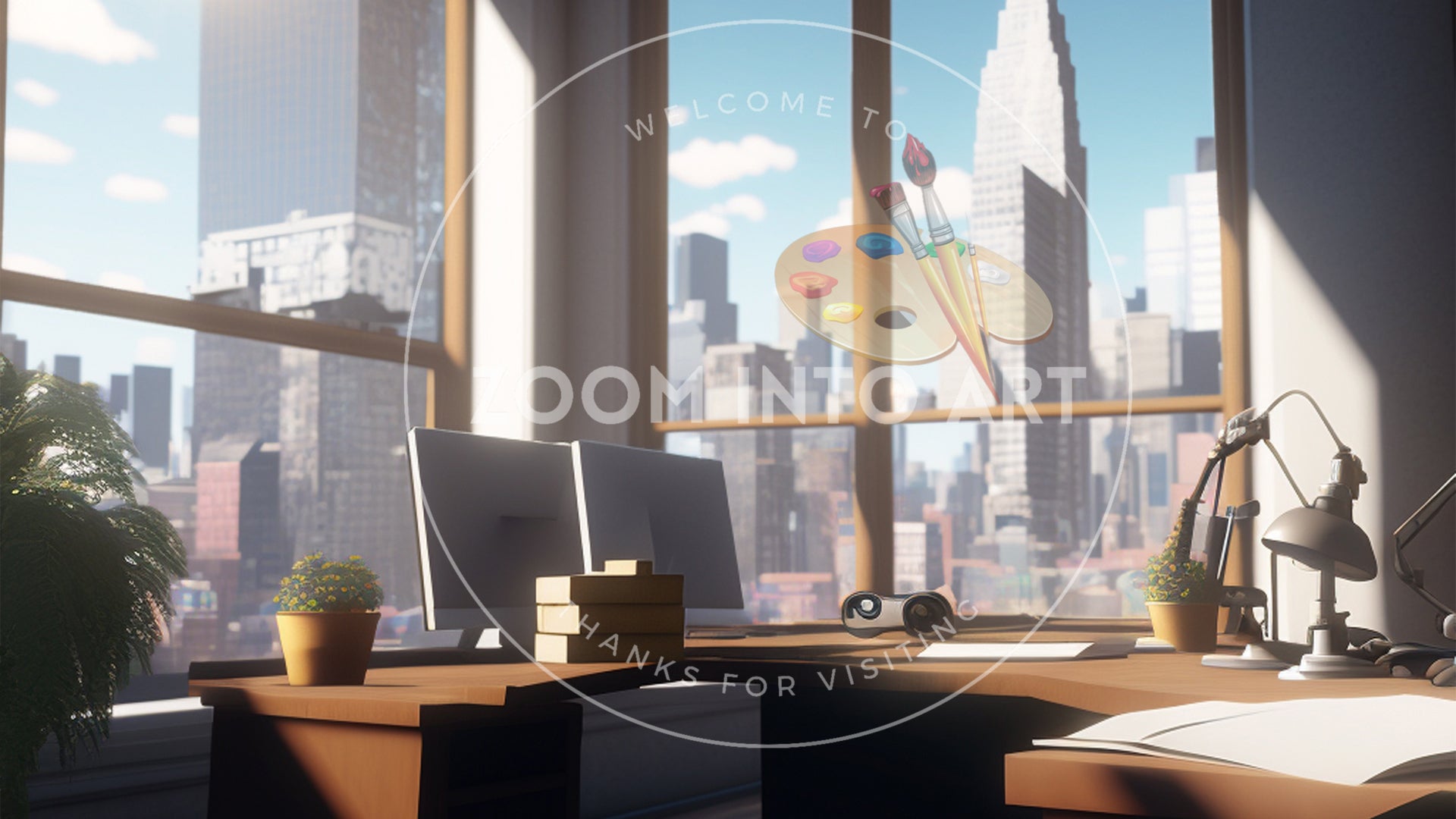 Corner Office View of New York