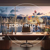 Virtual Background Office with High Rise Buildings and River Front