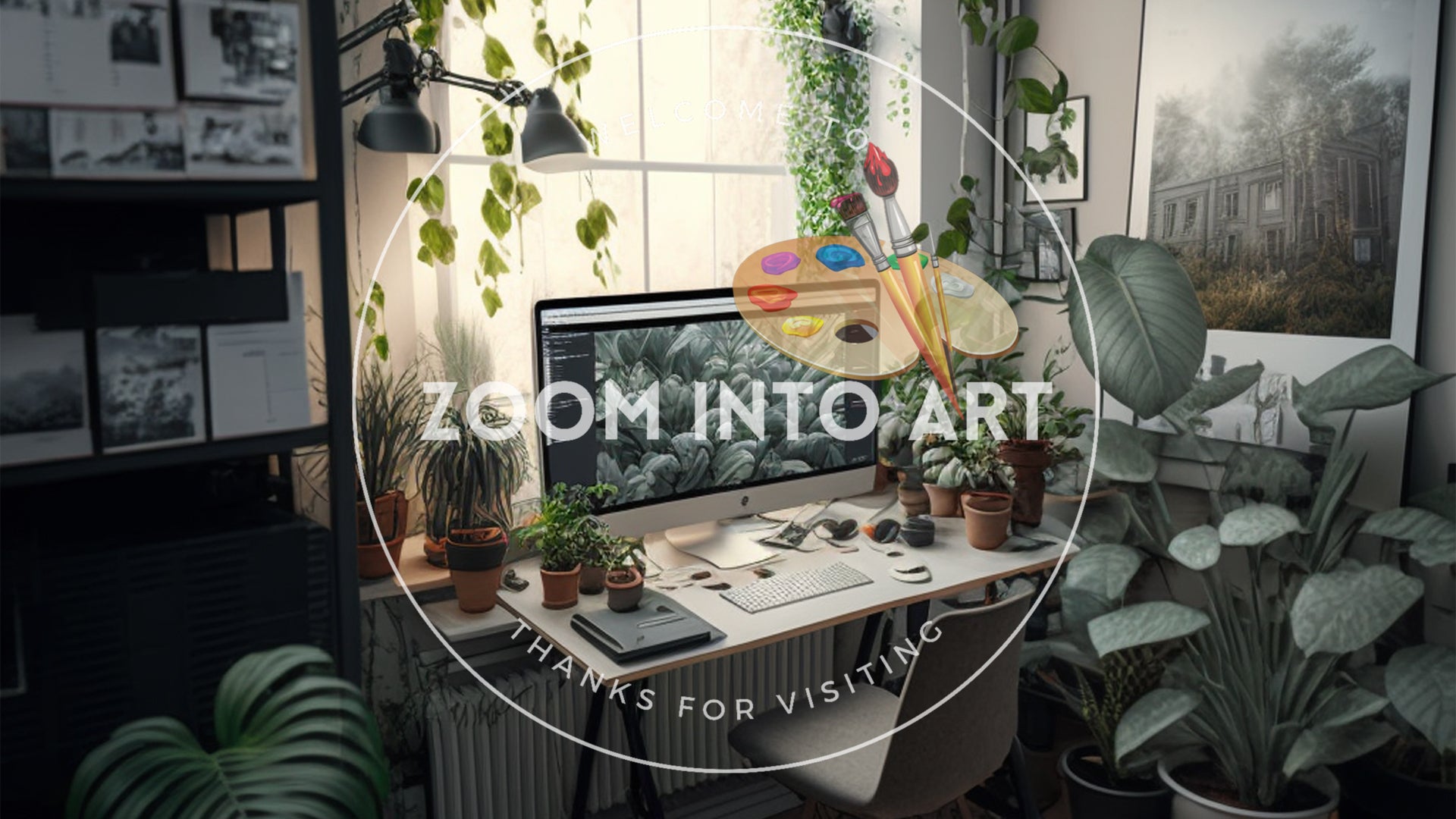 Plant Heaven Home Office Room