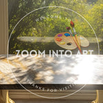 Horizontal Marble Table with Sunshine and Garden