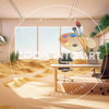 Big Office Space with Sand and Grass on the Floor