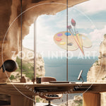 Office Carved in the Mountain