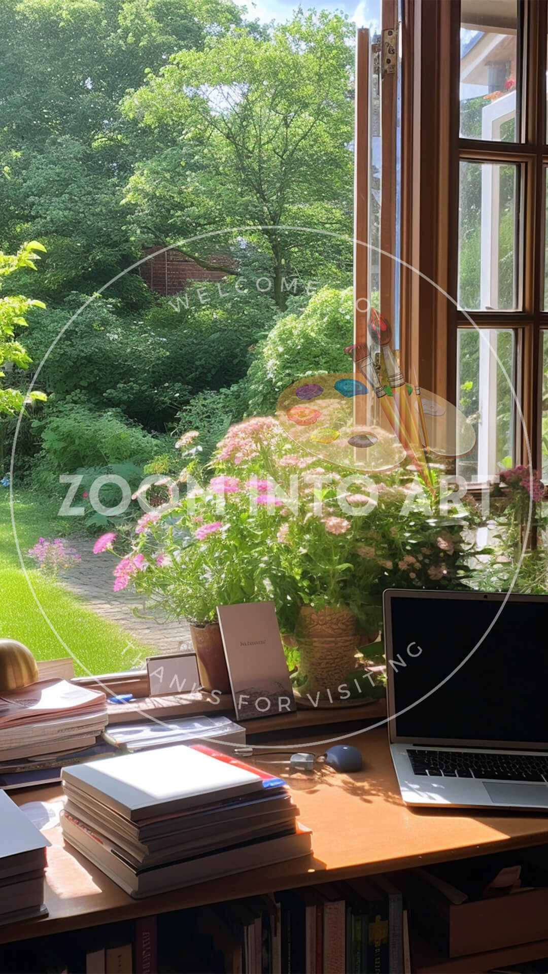 Living Room with Open Window on a Hot Summer Day