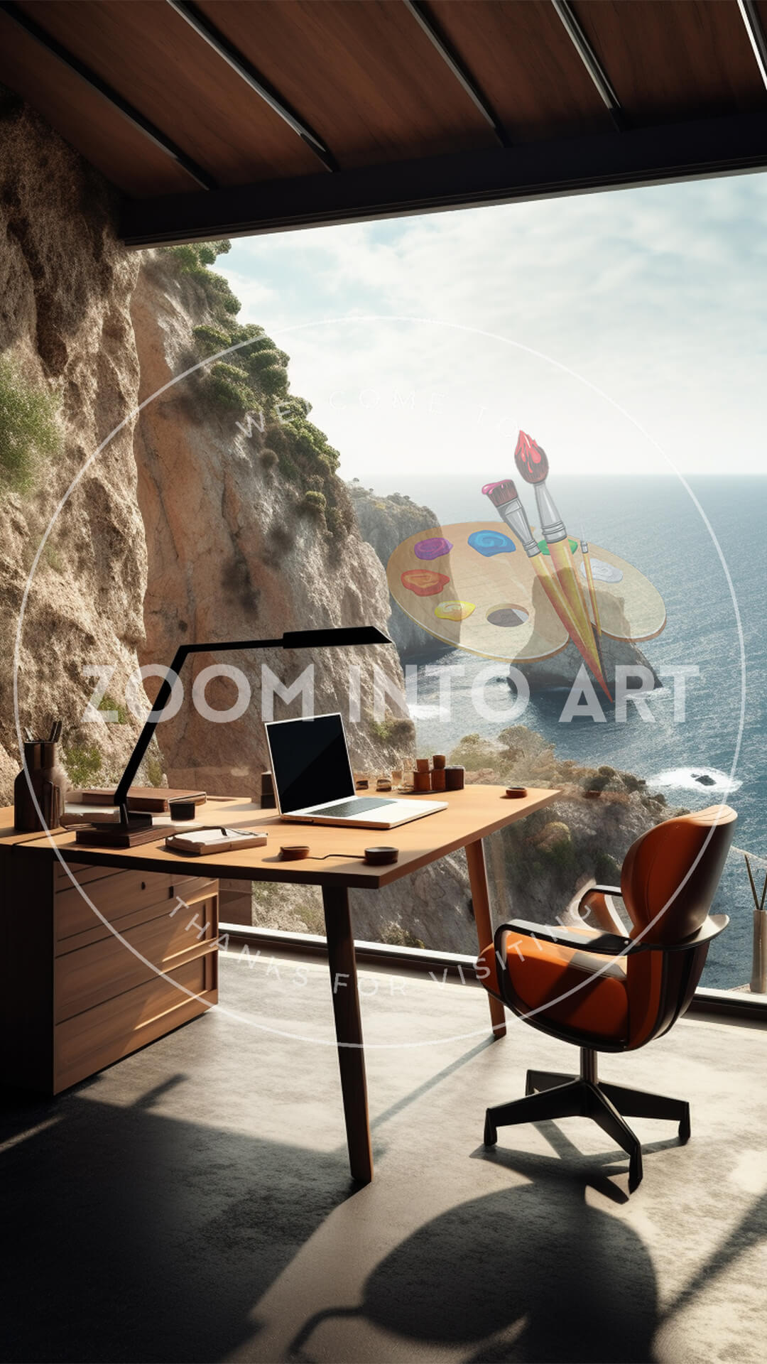 Office Carved in the Azure Mountains