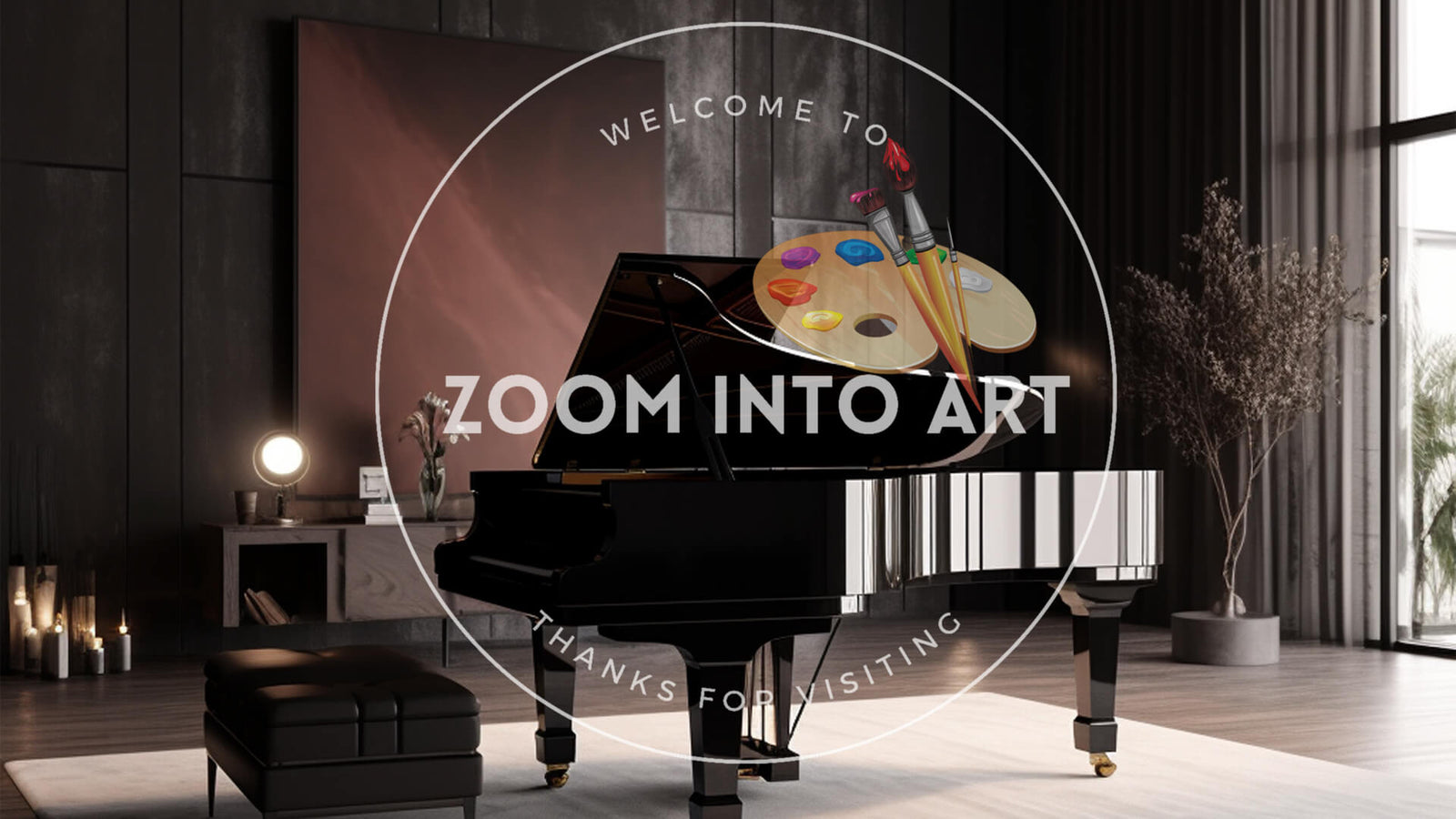 Very Elegant Piano in a Modern Room