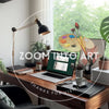 Home Office Study Room with Plants