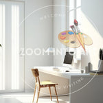 Modern Minimalist Office Room with Clean Walls
