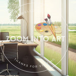 Office Looking into Green Fields